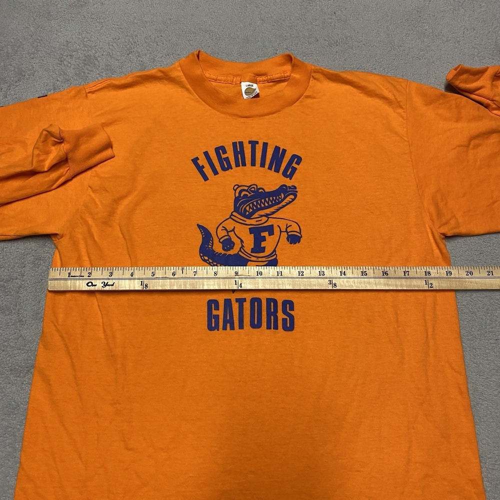 Vintage Florida Gators Shirt Large Orange 1984 SEC Champion Long Sleeve 80s Rare - Picture 7 of 8